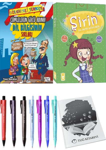 Şirin İlk Okuma Kitaplarım 10 Kitap ve Cümlelerin Gücü Adına! Dil Bilgisinin Sırları 2li Set