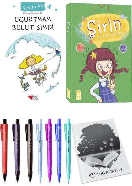 Şirin İlk Okuma Kitaplarım 10 Kitap ve Uçurtmam Bulut Şimdi 2li Set