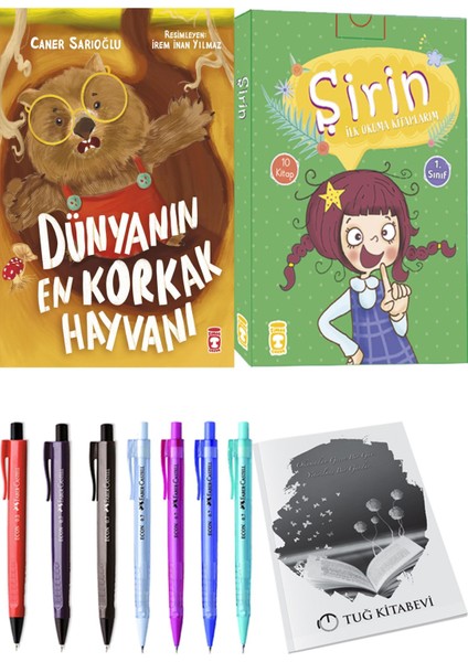 Şirin İlk Okuma Kitaplarım 10 Kitap ve Dünyanın En Korkak Hayvanı 2li Set