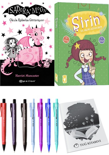 Şirin İlk Okuma Kitaplarım 10 Kitap ve Isadora Moon 6 Okula Ejderha Götürüyor 2li Set
