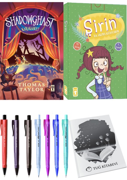 Şirin İlk Okuma Kitaplarım 10 Kitap ve Shadowghast Karakasvet 2li Set