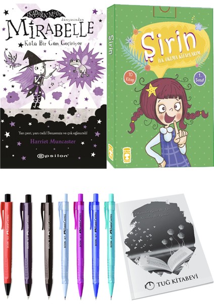 Şirin İlk Okuma Kitaplarım 10 Kitap ve Mirabelle 3 Kötü Bir Gün Geçiriyor 2li Set