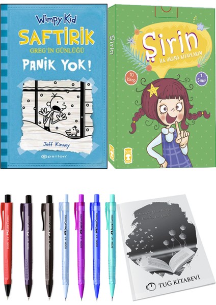 Şirin İlk Okuma Kitaplarım 10 Kitap ve Saftirik 6 Panik Yok! 2li Set
