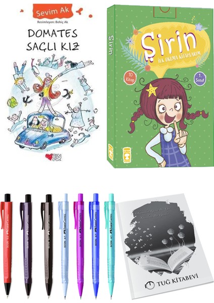 Şirin İlk Okuma Kitaplarım 10 Kitap ve Domates Saçlı Kız 2li Set