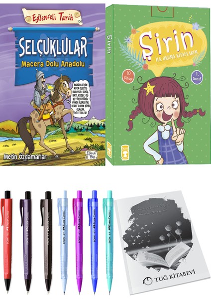 Şirin İlk Okuma Kitaplarım 10 Kitap ve Selçuklular Macera Dolu Anadolu 2li Set