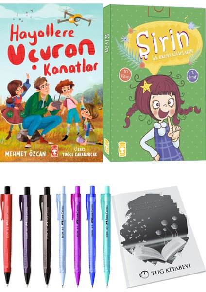 Şirin İlk Okuma Kitaplarım 10 Kitap ve Hayallere Uçuran Kanatlar 2li Set