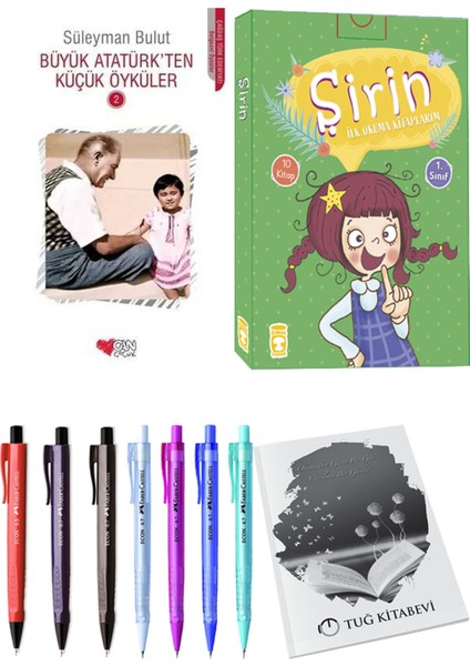 Şirin İlk Okuma Kitaplarım 10 Kitap ve Büyük Atatürk'ten Küçük Öyküler 2 2li Set