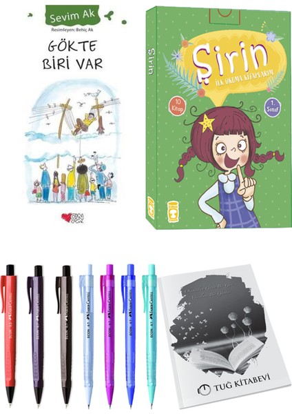 Şirin İlk Okuma Kitaplarım 10 Kitap ve Gökte Biri Var 2li Set