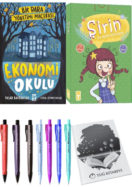 Şirin İlk Okuma Kitaplarım 10 Kitap ve Ekonomi Okulu Bir Para Yönetimi Macerası 2li Set