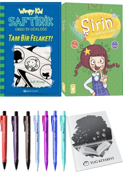 Şirin İlk Okuma Kitaplarım 10 Kitap ve Saftirik 12 Tam Bir Felaket! 2li Set