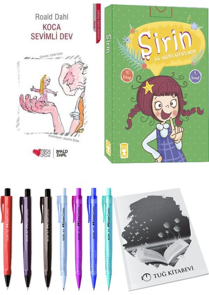 Şirin İlk Okuma Kitaplarım 10 Kitap ve Koca Sevimli Dev 2li Set