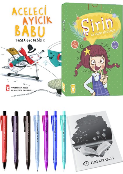 Şirin İlk Okuma Kitaplarım 10 Kitap ve Aceleci Ayıcık Babu Asla Geç Değil 2li Set