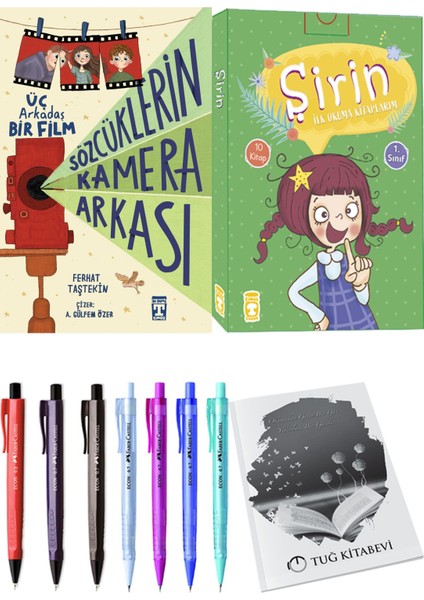 Şirin İlk Okuma Kitaplarım 10 Kitap ve Sözcüklerin Kamera Arkası 2li Set