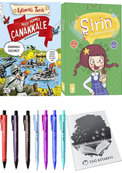 Şirin İlk Okuma Kitaplarım 10 Kitap ve Geçit Vermez Çanakkale 2li Set
