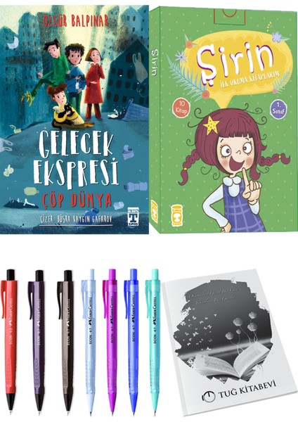 Şirin İlk Okuma Kitaplarım 10 Kitap ve Gelecek Ekspresi Çöp Dünya 2li Set