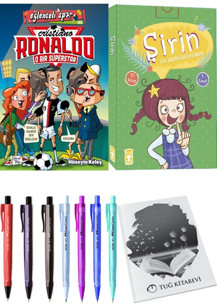 Şirin İlk Okuma Kitaplarım 10 Kitap ve Cristiano Ronaldo O Bir Süperstar 2li Set