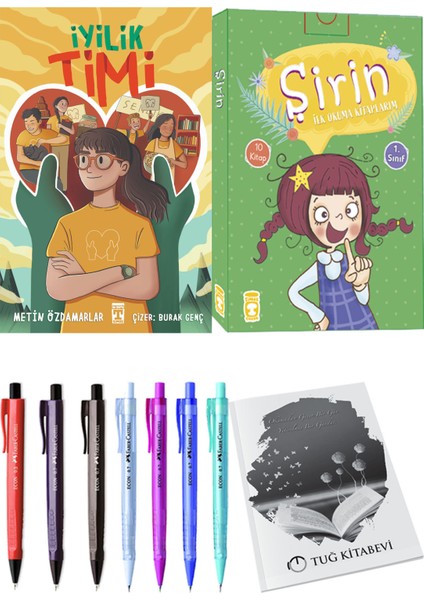 Şirin İlk Okuma Kitaplarım 10 Kitap ve Iyilik Timi 2li Set