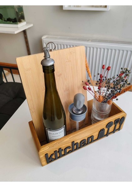 Ahşap Mutfak Düzenleyici Ahşap Kutu Mutfak Dekorasyon 35X12 indirimleri