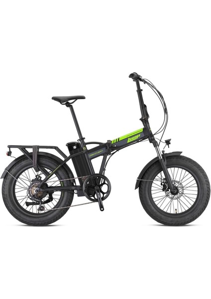 Dıscovery - 20 - Katlanır ( Fat Bike) - 7 Vites - H.disc - Elektrikli - Mat Siyah-Neon Sarı/füme