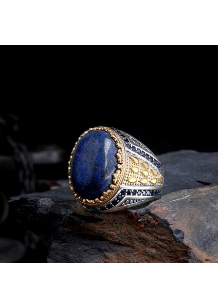 Su Damla Bronz Modelli 925 Ayar Erkek Gümüş Yüzük