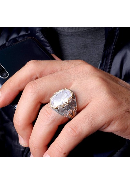 Su Damlası Modelli 925 Ayar Erkek Gümüş Yüzük fiyatları