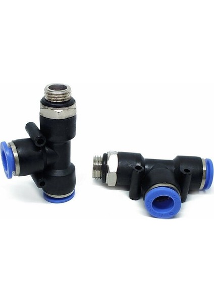 Mgk 1/2"- 10 mm Yanbacak 'te' Pnömatik Bağlantı Nipel (5 Adet)