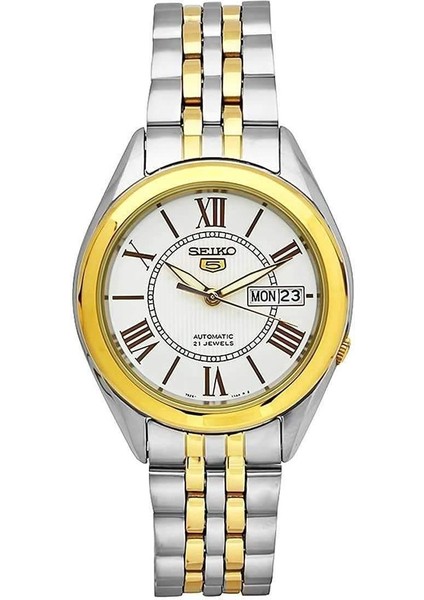 SNKL36J1 Japan Otomatik Çelik Altın/gri 39 mm Erkek Kol Saati