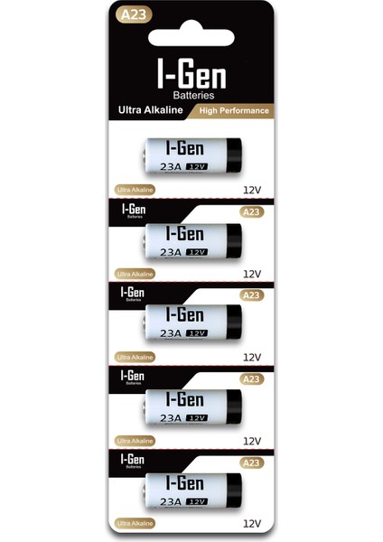 I-Gen 23A Pil 5'li Paket 12V MN21 (A23 / 23A / V23GA / LRV08 / 8LR932)