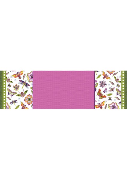 Amazzonia Leke Tutmayan Runner 48 cm x 150 cm Pembe