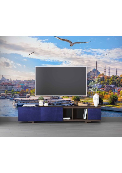Istanbul Eminönü Süleymaniye Camii Manzaralı Duvar Kağıdı