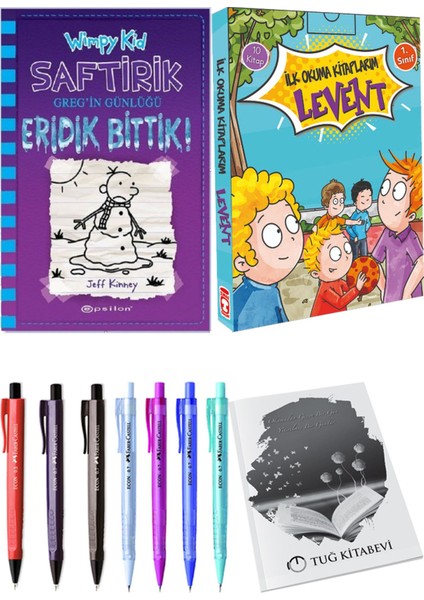 İlk Okuma Kitaplarım Levent 1 10 Kitap ve Saftirik 13 Eridik Bittik! 2li Set
