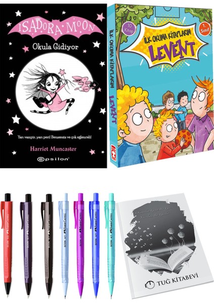 İlk Okuma Kitaplarım Levent 1 10 Kitap ve Isadora Moon 1 Okula Gidiyor 2li Set