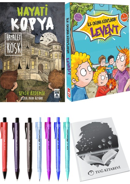 İlk Okuma Kitaplarım Levent 1 10 Kitap ve Hayati Kopya Hayalet Köşk 2li Set