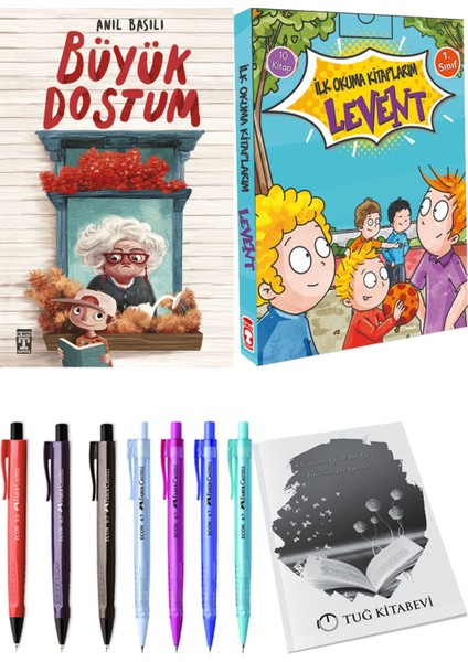 İlk Okuma Kitaplarım Levent 1 10 Kitap ve Büyük Dostum 2li Set