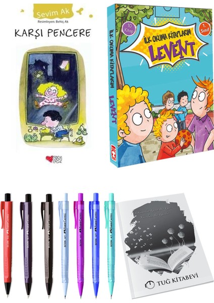 İlk Okuma Kitaplarım Levent 1 10 Kitap ve Karşı Pencere 2li Set