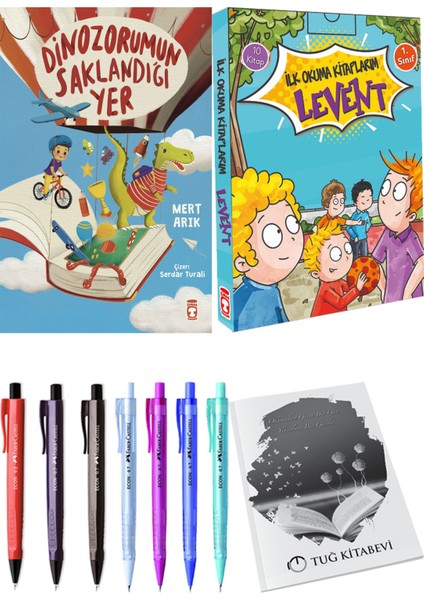 İlk Okuma Kitaplarım Levent 1 10 Kitap ve Dinazorumun Saklandığı Yer 2li Set