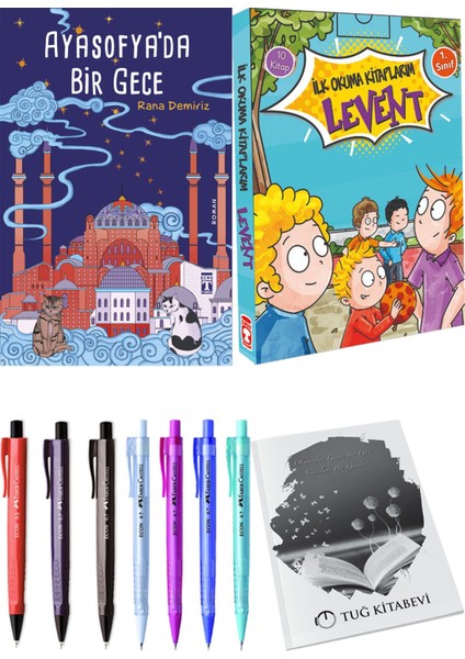 İlk Okuma Kitaplarım Levent 1 10 Kitap ve Ayasofya'da Bir Gece 2li Set