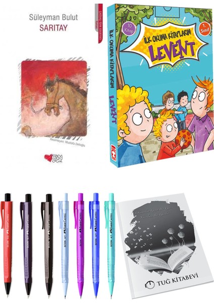 İlk Okuma Kitaplarım Levent 1 - 10 Kitap ve Sarıtay 2'li Set