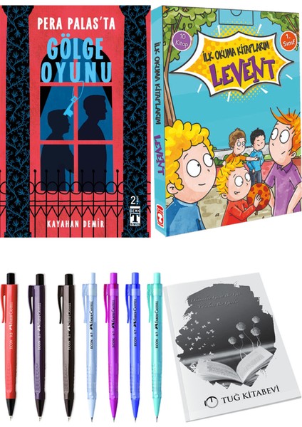Ilk Okuma Kitaplarım Levent 1 10 Kitap ve Pera Palas'ta Gölge Oyunu 2li Set + Hediyeli