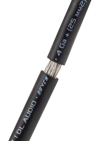 Power Cable 4 Ga Black