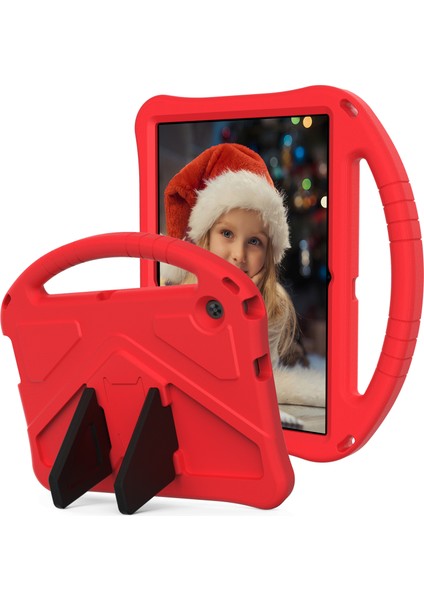 Anti-Şok Eva Kickstand Kılıfı, Kalem Yuvası Saplı Huawei Mediapad T3 10 9,6 Inç-Kırmızı (Yurt Dışından)