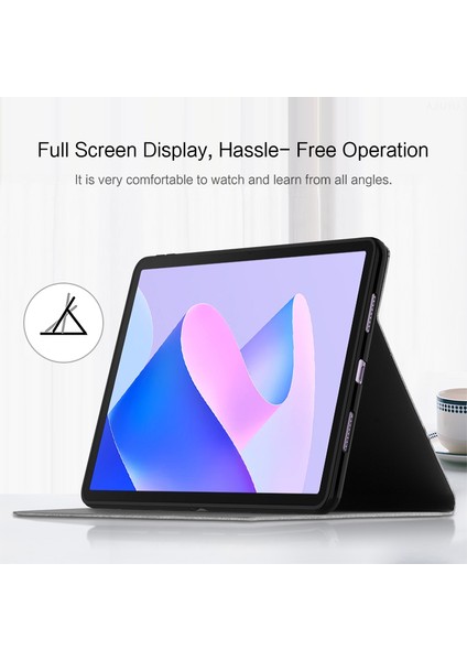 Huawei Matepad 11(2023)ÇIZILME Önleyici Pu Deri Tablet Kılıfı Standı Tablet Kapağı-Gri (Yurt Dışından)