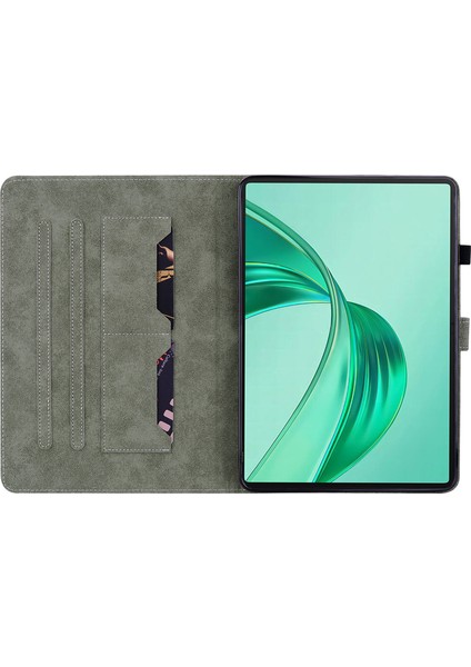Honor Pad X8A Kılıfları Için Tiger Imprint Anti-Scratch Pu Deri Tablet Kapağı-Mor (Yurt Dışından)