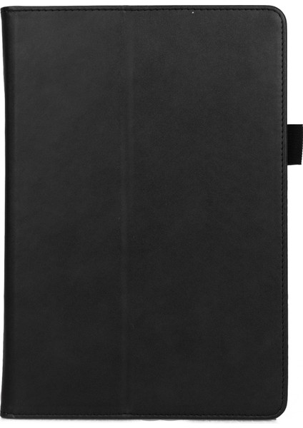 Huawei Mediapad T5 10 Için Pu Deri Akıllı Kılıf/kart Yuvaları/stant/el Kayışı-Siyah (Yurt Dışından)
