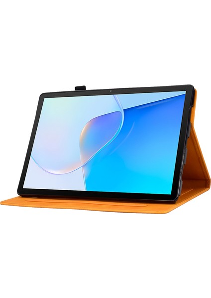 Huawei Matepad Se Için 10.4-Inç Aşk Kalp Baskılı Pu Deri Kapak Çevirin Kart Sahibinin Koruyucu Kılıf-Haki (Yurt Dışından)