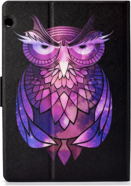 Huawei Mediapad T3 10-Owl Için Desenli Pu Deri Tablet Kabı (Kart Tutucu Standı) (Yurt Dışından)