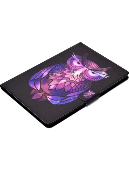 Huawei Mediapad T3 10-Owl Için Desenli Pu Deri Tablet Kabı (Kart Tutucu Standı) (Yurt Dışından)