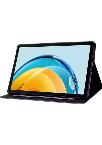 Huawei Matepad Se Için 10.4 Inç Darbeye Dayanıklı Kılıf Çizilmez Işıltılı Deri Kapak Tablet Kabuk-Mor (Yurt Dışından) modelleri