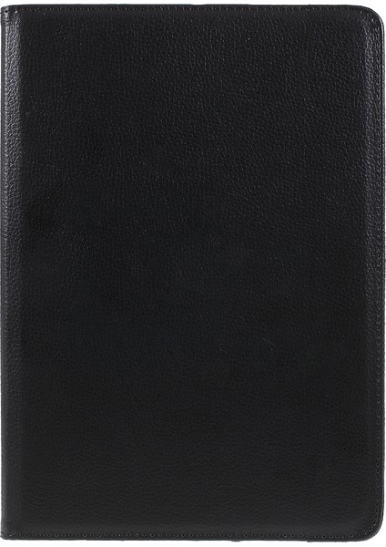 Huawei Mediapad M5 10/m5 10(Pro)-Siyah Için Döner Standlı Litchi Deri Deri Kılıf (Yurt Dışından)