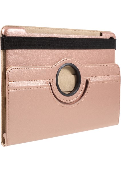 Huawei Mediapad M5 10/m5 10(Pro)-Rose Gold Için Döner Standlı Litchi Deri Deri Koruyucu Kılıf (Yurt Dışından) modelleri